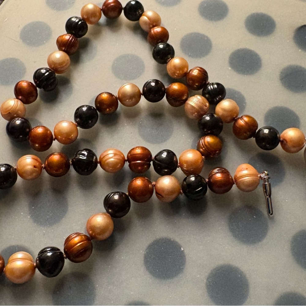 Honora Chocolate Pearl Necklace - Picture 5 of 8